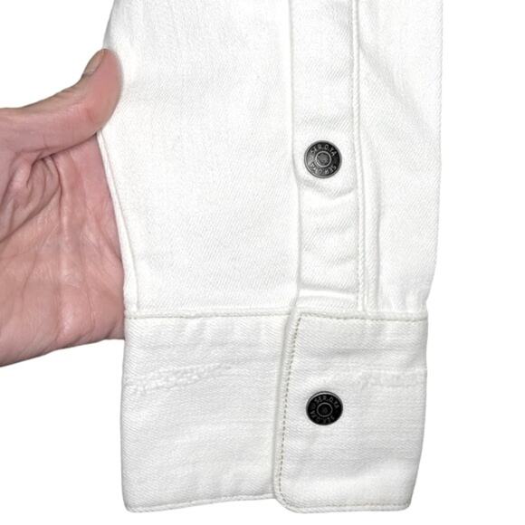 NWT SER•O•YA Marcus Shirt Snap Closure Pockets Distressed Shacket Size XLarge - Picture 6 of 15